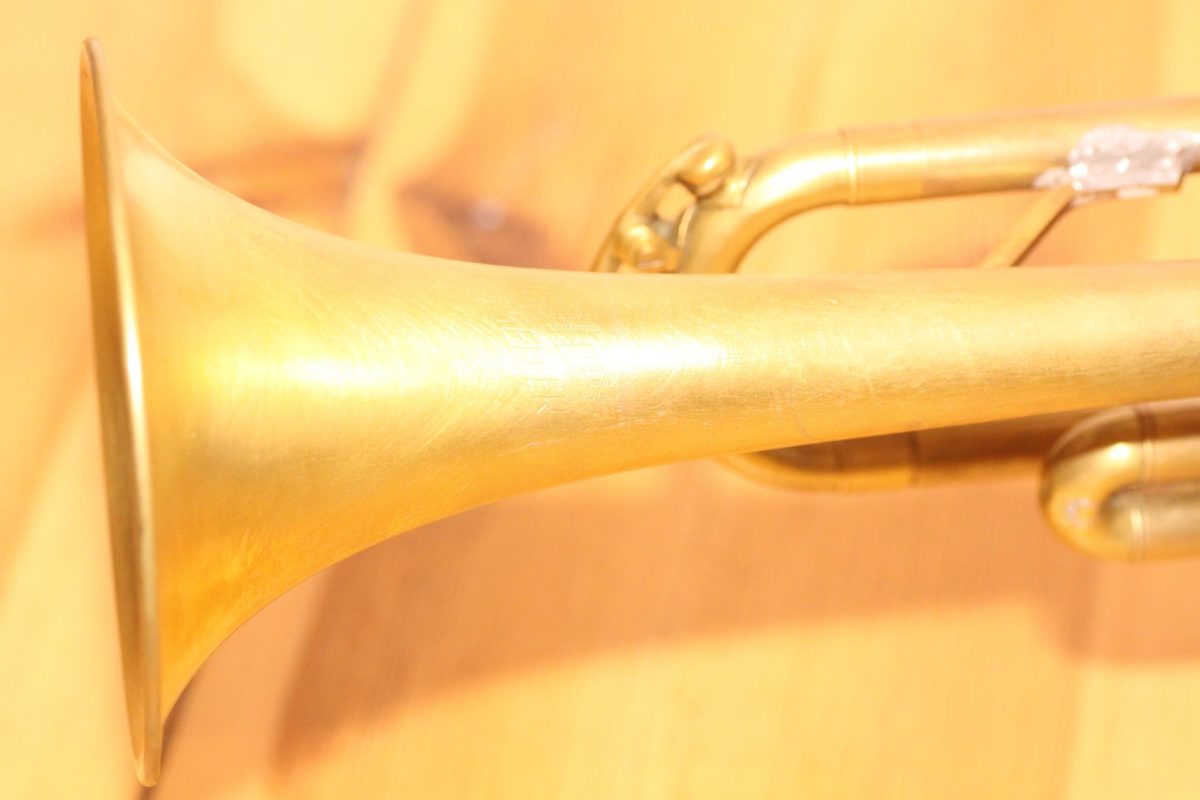 Handgefertigte Trompetenlampe Design Vintage Salzblock Trompete