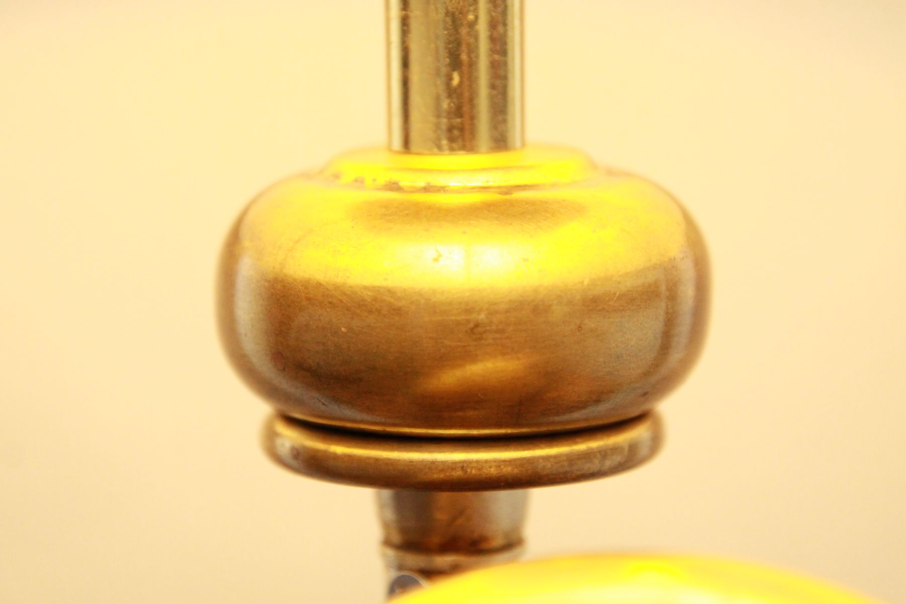 Trompetenlampe Stehlampe Gold Nachhaltig Design Unikat Lampenhals 43B