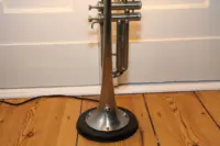 Trompetenlampe Stehlampe Silber Schwarz Nachhaltig Unikat