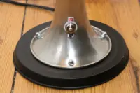 Trompetenlampe Stehlampe Silber Schwarz Nachhaltig Unikat