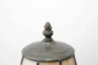 Tischleuchte Tischlampe Tiffany Messing Massiv Vintage Antik