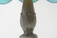 Tischleuchte Tischlampe Tiffany Messing Massiv Vintage Antik