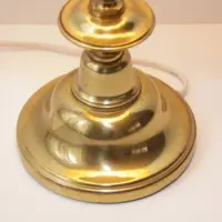 Tischleuchte Tischlampe Tiffany Messing 70er Vintage Retro