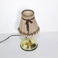Lampe Tischleuchte Touch Funktion Retro Lampenschirm