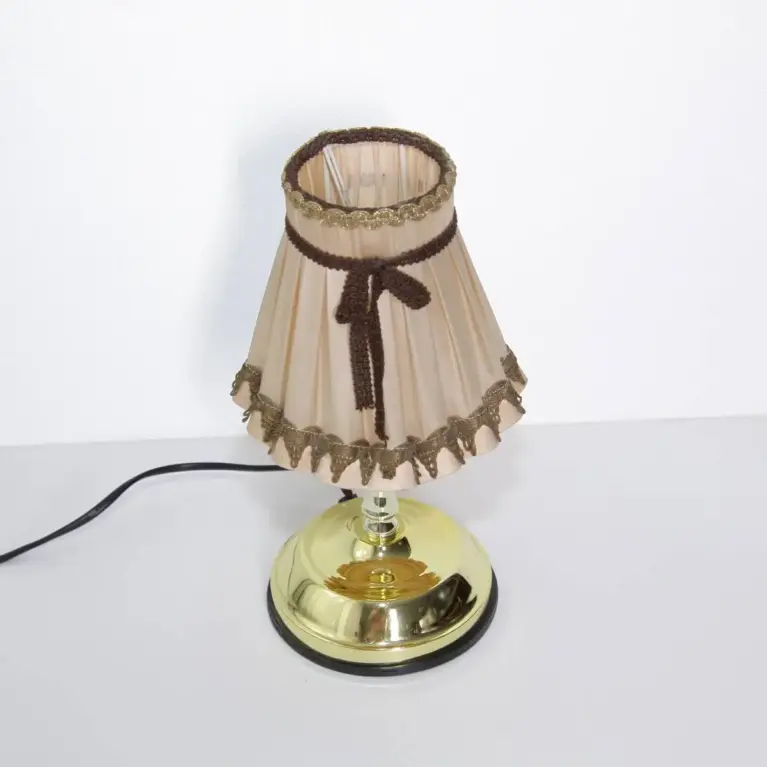 Lampe Tischleuchte Touch Funktion Retro Lampenschirm