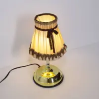 Lampe Tischleuchte Touch Funktion Retro Lampenschirm