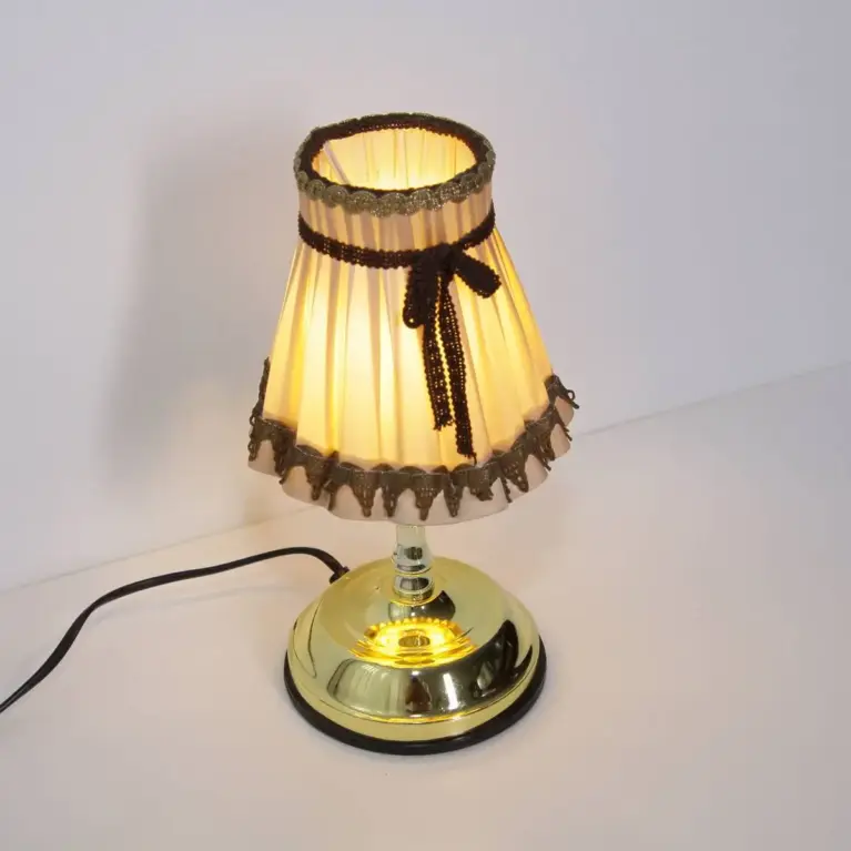 Lampe Tischleuchte Touch Funktion Retro Lampenschirm