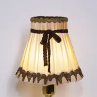 Lampe Tischleuchte Touch Funktion Retro Lampenschirm