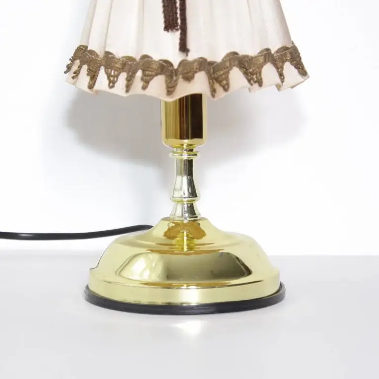 Lampe Tischleuchte Touch Funktion Retro Lampenschirm