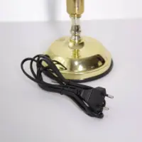 Lampe Tischleuchte Touch Funktion Retro Lampenschirm