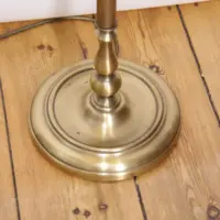 Stehlampe Messing Antik-Gold Beige 160cm 70er Jahre Retro Vintage
