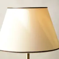 Stehlampe Messing Gold Beige 138cm 80er J Vintage