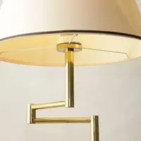 Stehlampe Messing Gold Beige 138cm 80er J Vintage