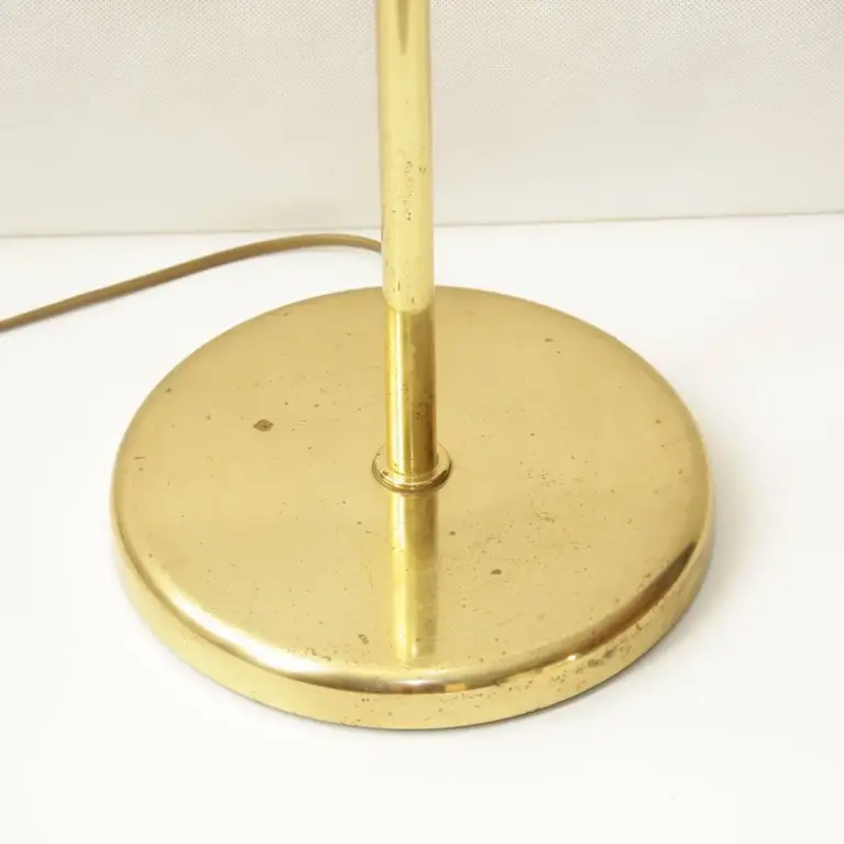 Stehlampe Messing Gold Beige 138cm 80er J Vintage