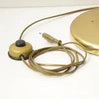 Stehlampe Messing Gold Beige 138cm 80er J Vintage