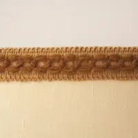 Tischleuchte Tischlampe Keramik Braun Beige 36cm 70er Jahre