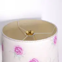 Tischlampe Porzellan Handbemalt 1980er Jahre Vintage