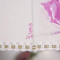 Tischlampe Porzellan Handbemalt 1980er Jahre Vintage