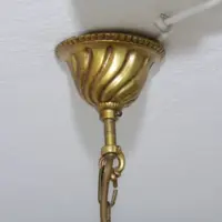 Kronleuchter Deckenlampe Messing Massiv 70er J Vintage Retro