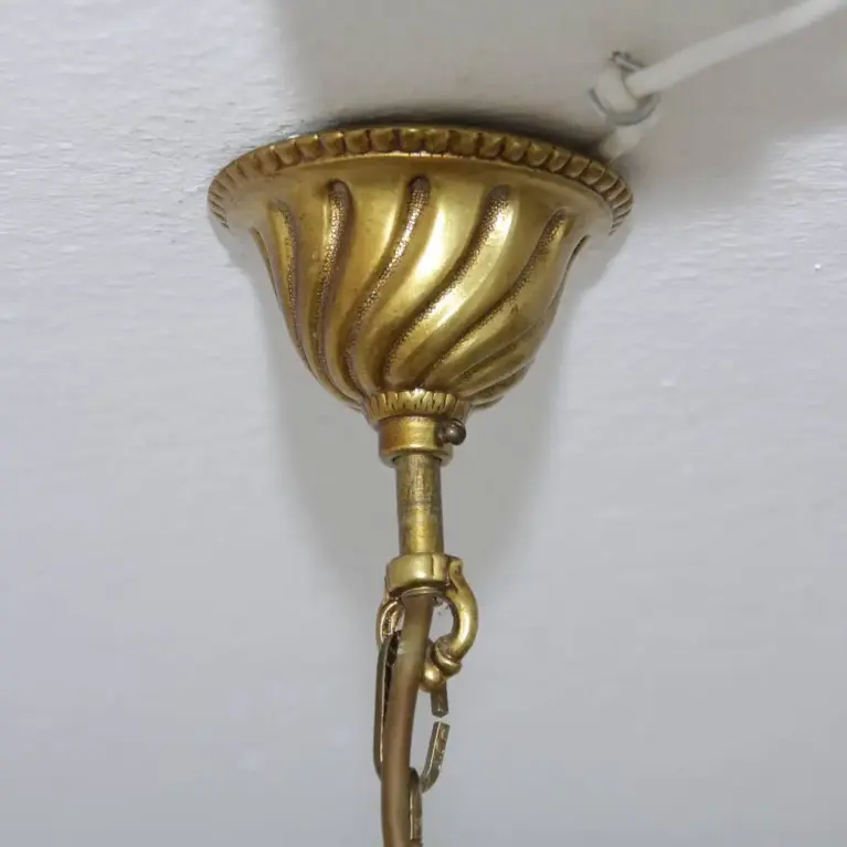 Kronleuchter Deckenlampe Messing Massiv 70er J Vintage Retro