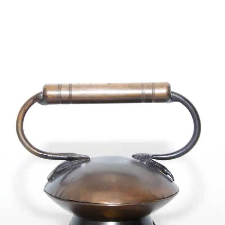 Tischlampe Metallgestell Glas 36cm 80er J Vintage