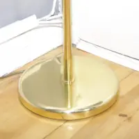 Stehlampe Messing Gold Beige 136cm 80er J Vintage