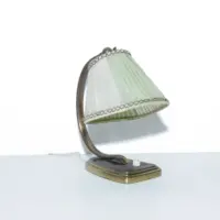 Schreibtischlampe Nachttischlampe 1960 Jahre Messing Antik