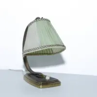 Schreibtischlampe Nachttischlampe 1960 Jahre Messing Antik