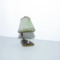 Schreibtischlampe Nachttischlampe 1960 Jahre Messing Antik