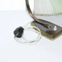 Schreibtischlampe Nachttischlampe 1960 Jahre Messing Antik