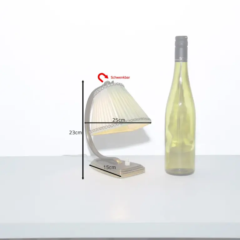Schreibtischlampe Nachttischlampe 1960 Jahre Messing Antik