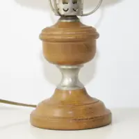 Petroleumlampe Glasschirm Opalglas Creme 1980er J Vintage