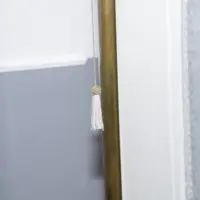 Stehlampe Messing Massiv 155cm Kunstglasperlen 70er J Vintage