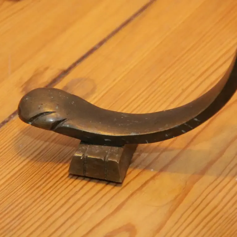 Stehlampe Messing Massiv 155cm Kunstglasperlen 70er J Vintage