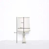 Tischlampe Messing Naturstein Beige 1970er Jahre Vintage