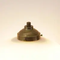 Tischlampe Glasschirm Opalglas Glasperlen 55cm 70er J Vintage