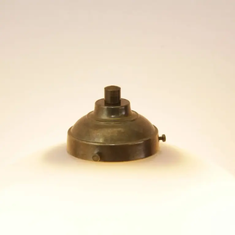 Tischlampe Glasschirm Opalglas Glasperlen 55cm 70er J Vintage