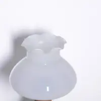 Petroleumlampe Glasschirm Opalglas 1970er J Retro