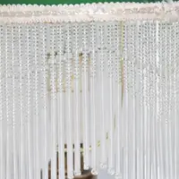 Tischlampe Glasschirm Glasperlen Porzellan 43cm 70er J Vintage