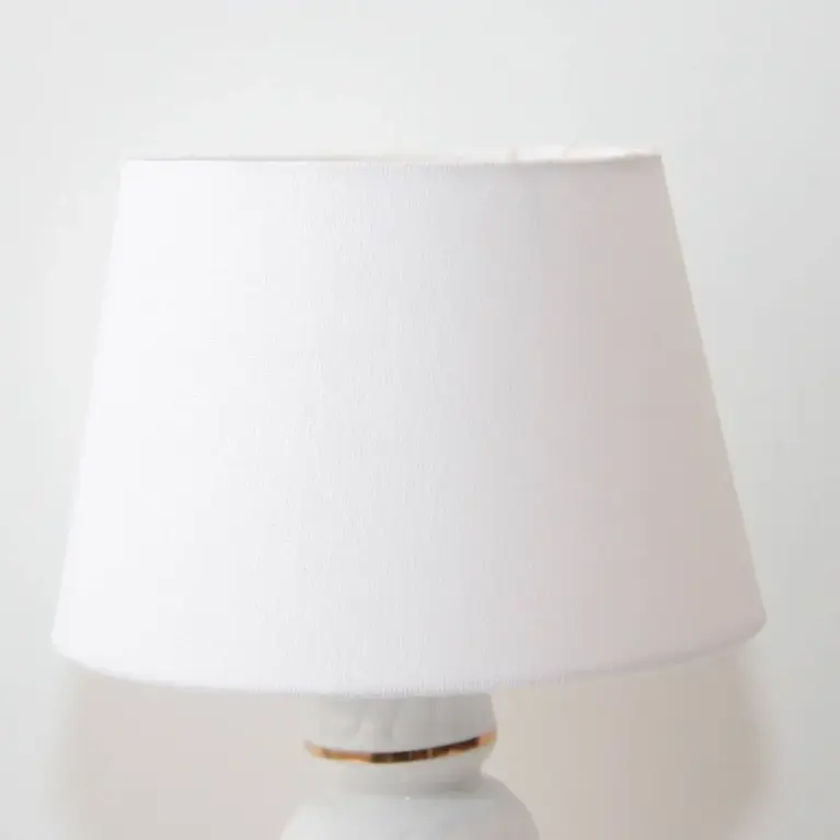Tischlampe Porzellan Handbemalt 1980er Jahre Vintage