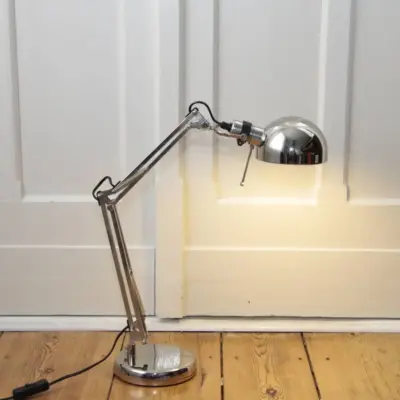 Schreibtischlampe Tischleuchte „IKEA – FORSA“ vernickelt