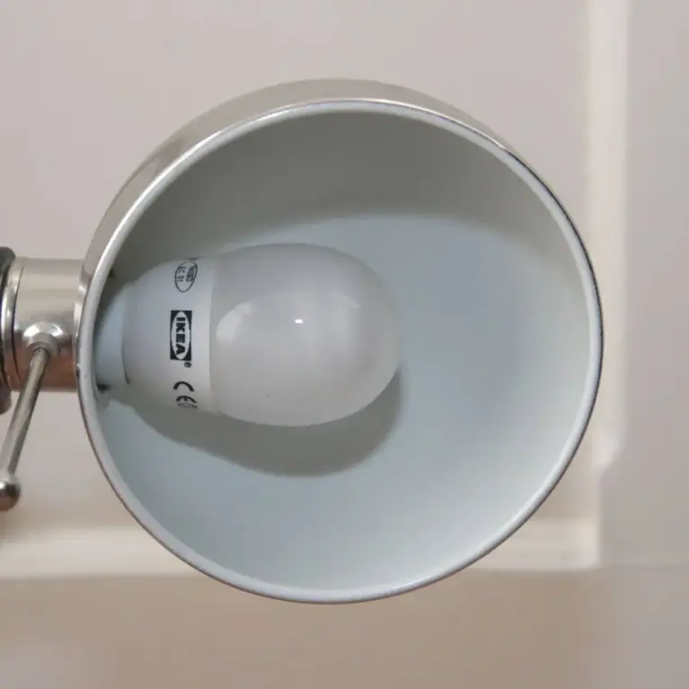 Schreibtischlampe Tischleuchte „IKEA – FORSA“ vernickelt