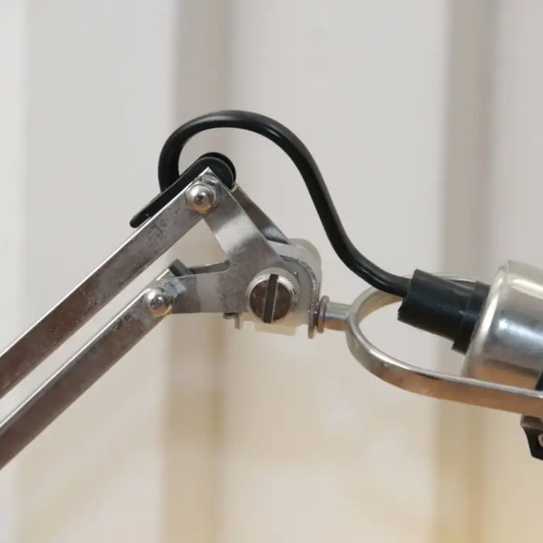 Schreibtischlampe Tischleuchte „IKEA – FORSA“ vernickelt