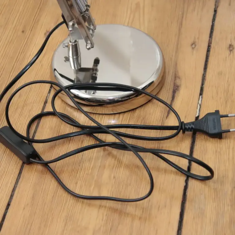 Schreibtischlampe Tischleuchte „IKEA – FORSA“ vernickelt