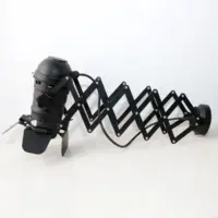 Decken- & Wandlampe im Fotostudio-Design mit Pantograph – stufenlos ausziehbar