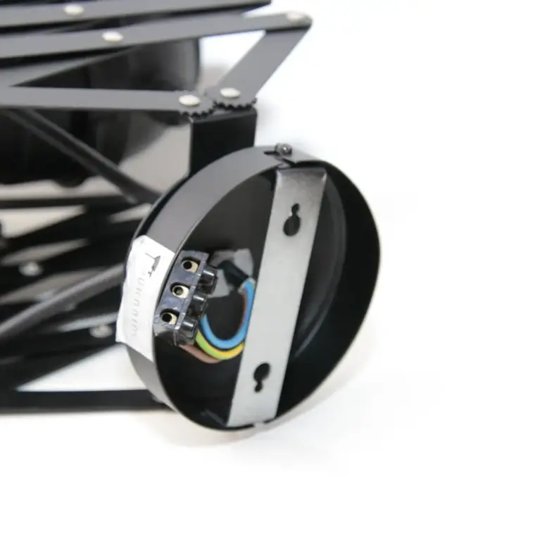 Decken- & Wandlampe im Fotostudio-Design mit Pantograph – stufenlos ausziehbar