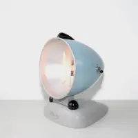Quarzlampe Türkis-Grau 60er–70er Jahren Vintage Designklassiker