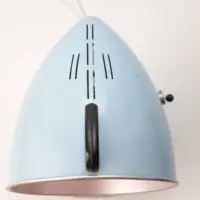 Quarzlampe Türkis-Grau 60er–70er Jahren Vintage Designklassiker
