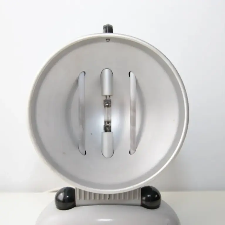 Quarzlampe Türkis-Grau 60er–70er Jahren Vintage Designklassiker
