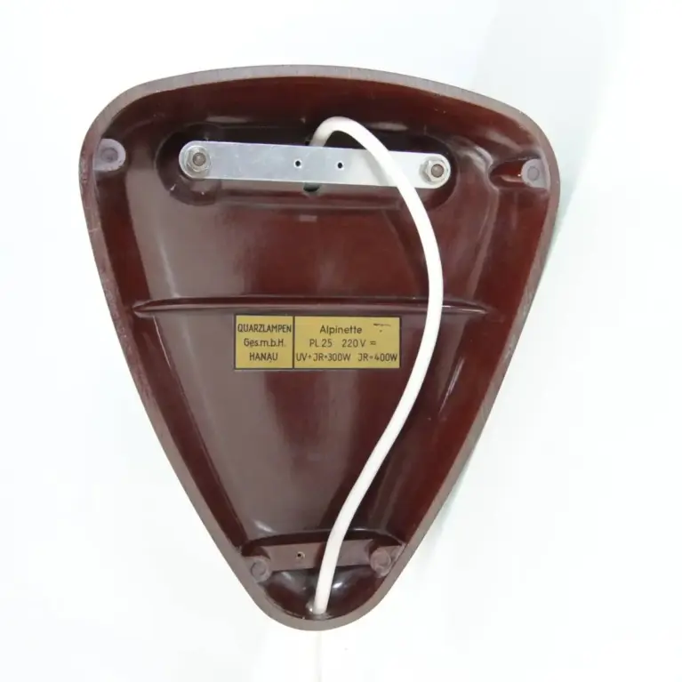 Quarzlampe Türkis-Grau 60er–70er Jahren Vintage Designklassiker